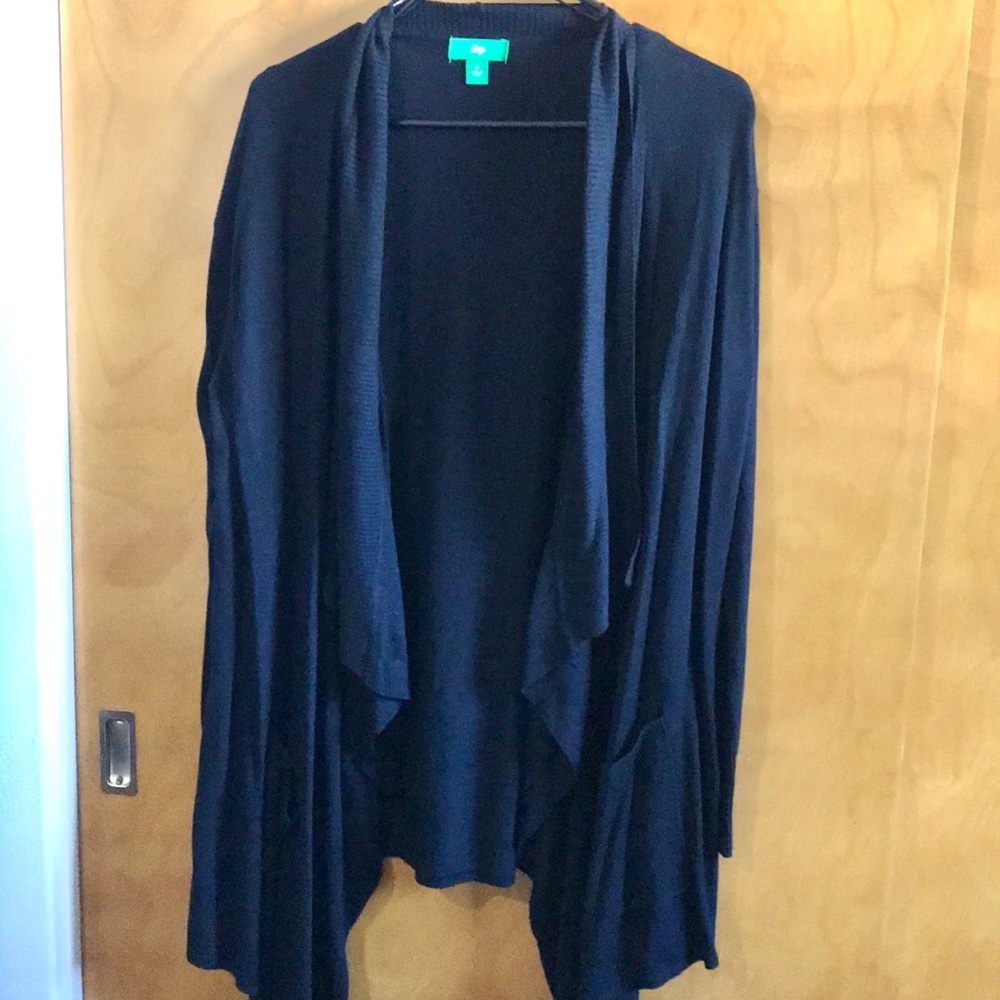 Open Front Cardigan with Pockets